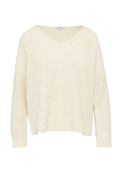 s.Oliver Red Label Strickpullover im Relaxed Fit  - beige (81X0)