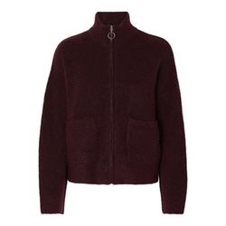 Selected Homme Cardigan with zipper - red/violet (178614001)
