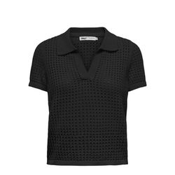 Only Knitted polo - Onlaanasofia - black (177911)