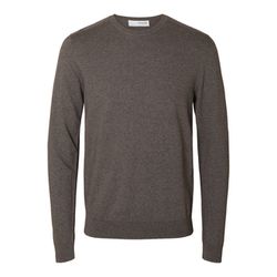 Selected Homme Long sleeve knitted sweater - brown (202890007)