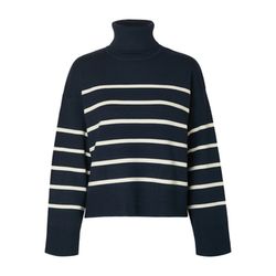 Selected Turtleneck sweater - beige/blue (187760001)