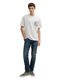 Tom Tailor Denim Relaxed Fit T-Shirt mit Rücken-Print - grau (15277)