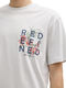 Tom Tailor Denim Relaxed Fit T-Shirt mit Rücken-Print - grau (15277)