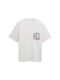 Tom Tailor Denim Relaxed Fit T-Shirt mit Rücken-Print - grau (15277)