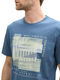 Tom Tailor T-Shirt mit Print - blau (36985)