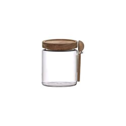 Pomax Verre avec couvercle Tribu (Ø10x12cm) - brun/blanc (CLR)