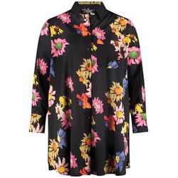 Samoon Bluse mit Blumenmuster - schwarz (01102)