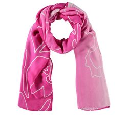 Samoon Écharpe à motifs - violet/rose (03592)