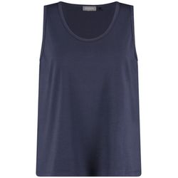 Samoon Basic Top - blau (08450)