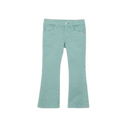 s.Oliver Red Label Trousers with a flared leg   - green/blue (6552)