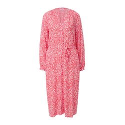 s.Oliver Red Label Midi dress made from pure viscose   - pink/white (25B1)