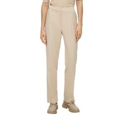 s.Oliver Black Label Straight: trousers in viscose blend - beige (8120)