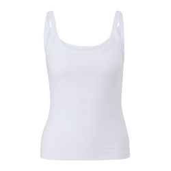 Q/S designed by Top with ribbed structure  - white (0100)