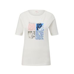 s.Oliver Red Label T-shirt with front print  - white (02D0)
