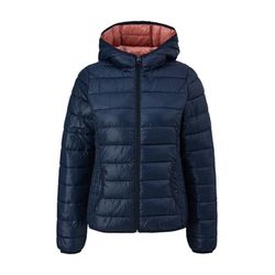 Q/S designed by Quilted jacket with hood - blue (5852)