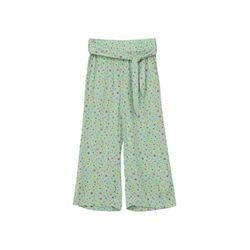 s.Oliver Red Label Wide-leg trousers with an all-over print - green (72A2)