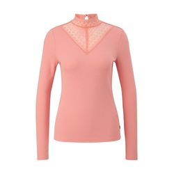 Q/S designed by Top with lace details - pink (2108)
