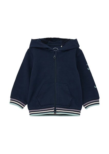 s.Oliver Red Label Sweatshirt jacket made of stretch cotton  - blue (5952)