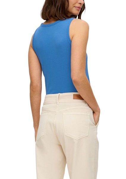s.Oliver Red Label Stretch cotton tank top - blue (5531)