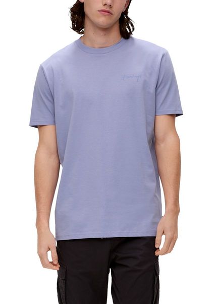 Q/S designed by T-shirt with round neckline  - purple (48D0)