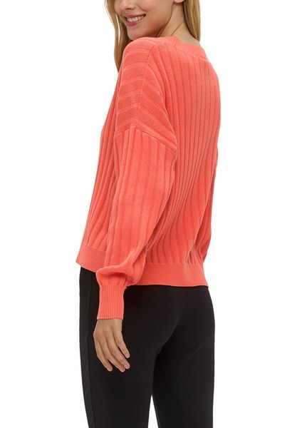 Q/S designed by Knitted pullover - orange (2347)