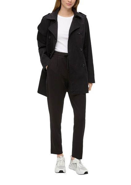 Q/S designed by Regular: Viscose blend trousers  - black (9999)
