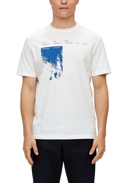 s.Oliver Red Label T-Shirt mit Rundhalsausschnitt - weiß (01D1)