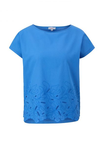 s.Oliver Red Label T-Shirt avec broderie - bleu (5531)