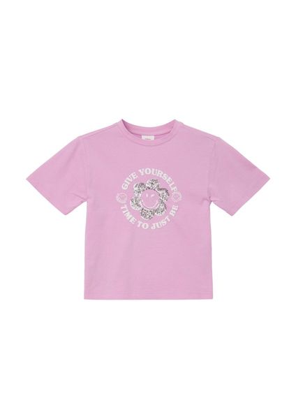 s.Oliver Red Label T-shirt with a front print  - pink (4442)