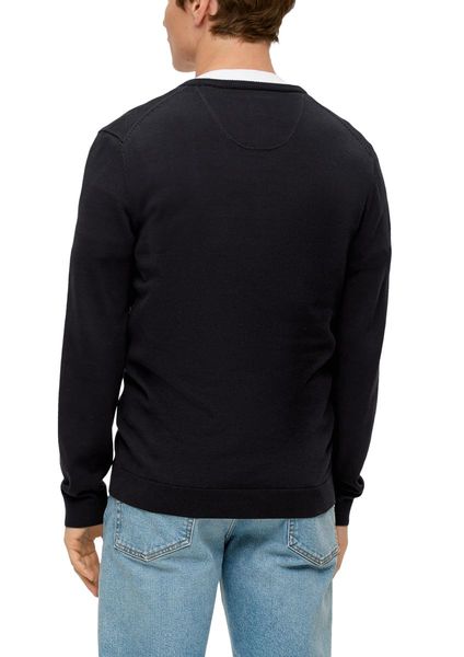 s.Oliver Red Label Knitted jumper with logo embroidery  - black (9999)