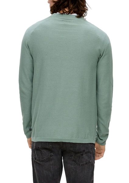 Q/S designed by Pull en maille fine coupe slim - vert (7238)