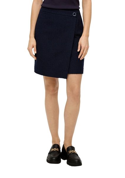 s.Oliver Black Label Short skirt with a wrap look - blue (5959)