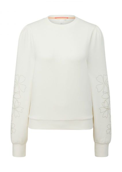 Q/S designed by Sweat-shirt à imprimé floral  - blanc (0200)