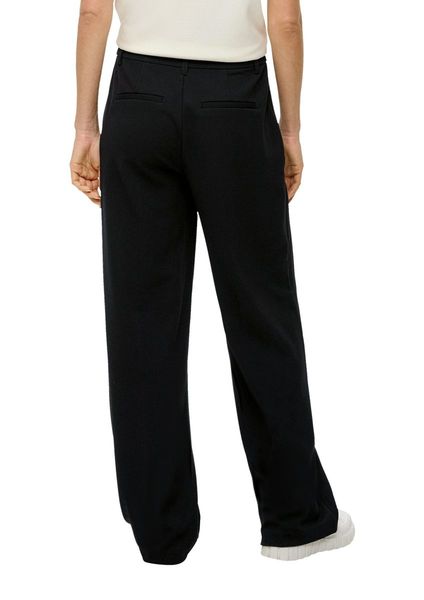 s.Oliver Red Label Regular fit: trousers with pressed pleats  - black (9999)