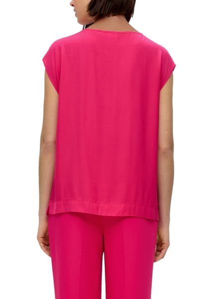 s.Oliver Black Label Blouse top with pleat detail - pink (4554)