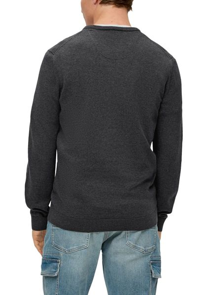s.Oliver Red Label Pull en tricot avec logo brodé - gris (98W2)