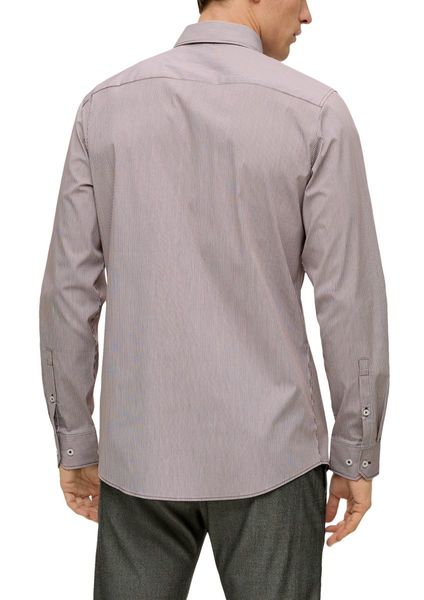s.Oliver Black Label Slim : chemise en coton mélangé  - rouge (39G2)