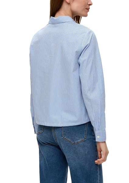 s.Oliver Red Label Blouse en coton à rayures  - bleu/blanc (55G4)