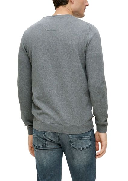 s.Oliver Red Label Knitted sweater with logo embroidery - gray (92W0)