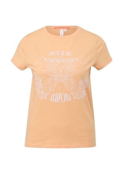 Q/S designed by T-Shirt mit Frontprint - orange (21D0)