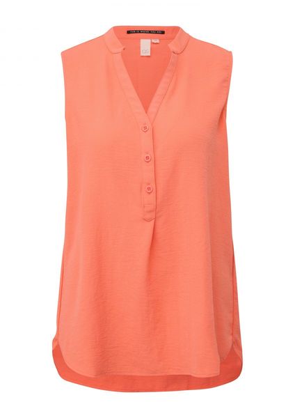 Q/S designed by Sleeveless crepe blouse - orange (2347)