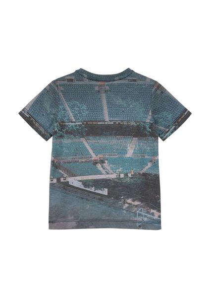 s.Oliver Red Label T-Shirt mit All-over-Print   - blau (00D0)