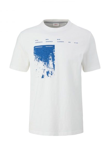 s.Oliver Red Label T-Shirt mit Rundhalsausschnitt - weiß (01D1)