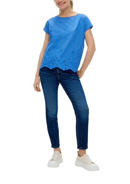 s.Oliver Red Label Shirt with embroidery - blue (5531)