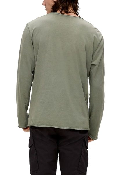 Q/S designed by T-shirt long avec ourlets roulés - vert (7380)