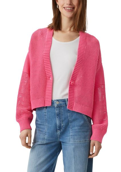 comma Openwork knitted jacket - pink (4425)