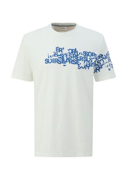 s.Oliver Red Label T-Shirt mit Rundhalsausschnitt - weiß (01D2)
