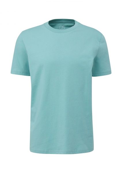 Q/S designed by T-shirt with round neckline - green/blue (6134)