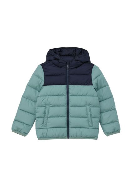 s.Oliver Red Label Quilted jacket with hood   - green/blue (6554)