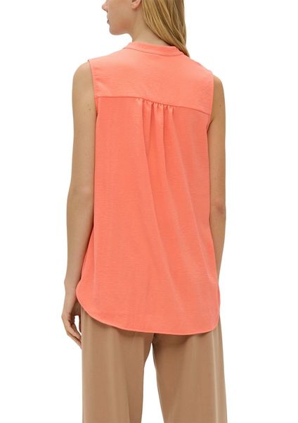 Q/S designed by Sleeveless crepe blouse - orange (2347)